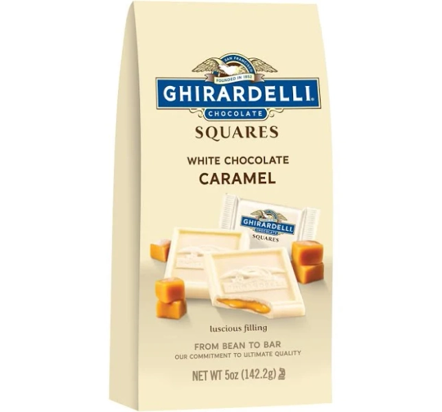 Ghirardelli Caramel White Chocolate Squares