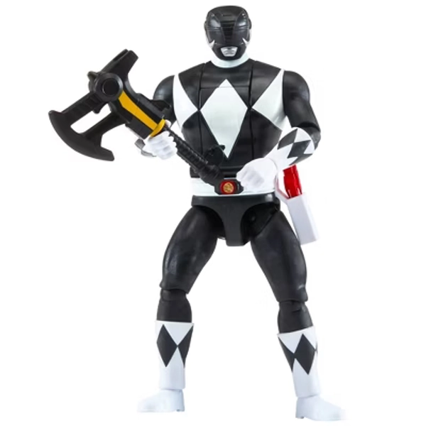 Mighty Morphin Power Rangers Re-Ignition Auto-Morphin 6" Black Ranger Action Figure with Power Axe Weapon