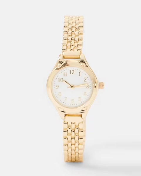 Womens Metal Round Watch 