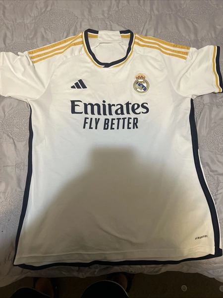 adidas Real Madrid 23/24 Home Jersey Men's Size L HR3796