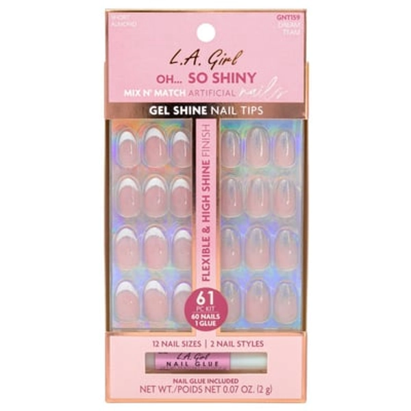 L.A. Girl Oh So Shiny Artificial Fake Nails - Dream Team