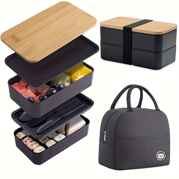 1pc bento box portable leak proof meal prep lunch containers - Temu