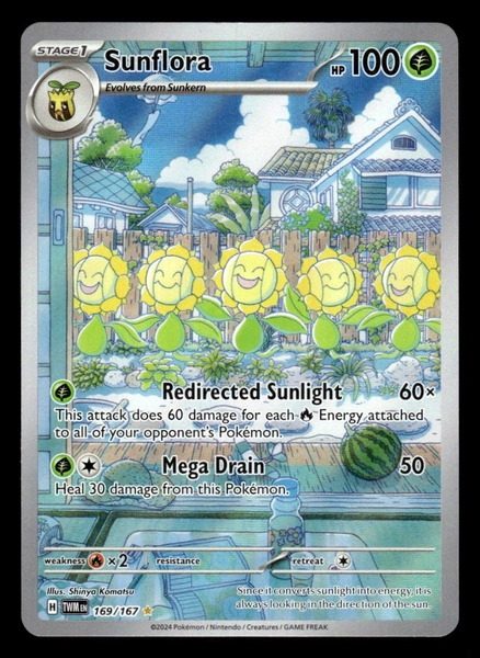 2024 SUNFLORA SV06 TWILIGHT MASQUERADE 169/167 ILLUSTRATION RARE FULL ART HOLO