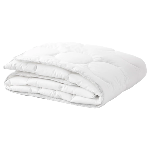 LENAST Couette pour lit bébé, blanc, gris, 110x125 cm  - IKEA