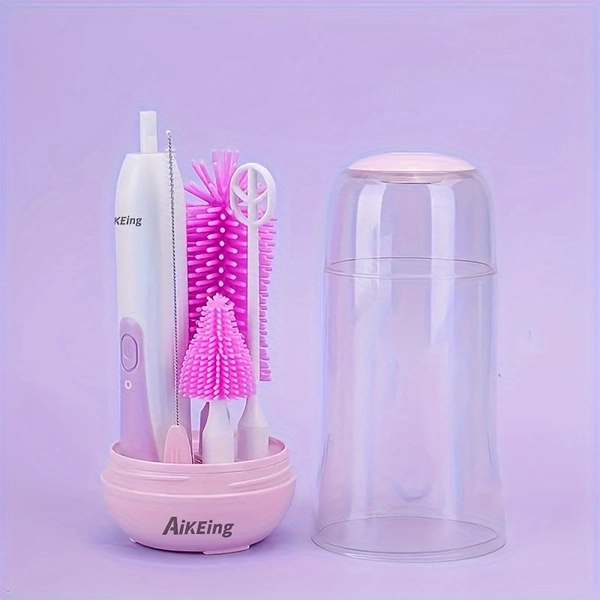   electric bottle cleaning brush portable silicone - Temu