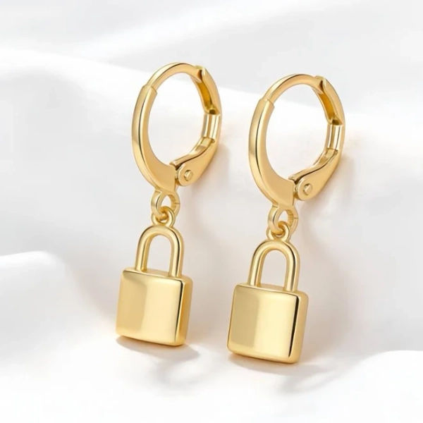 Bold & Edgy Padlock Earrings