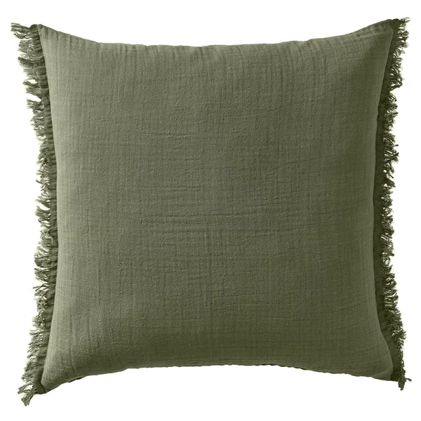 VALLKRASSING Housse de coussin - gris-vert 50x50 cm (20x20 ")