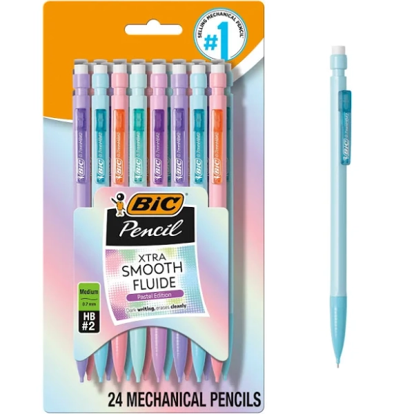 BIC Xtra-Smooth Pastel Edition Mechanical Pencils
