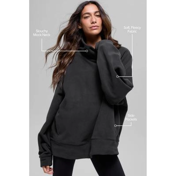 ALO | Polar Fleece Hazy Pullover Top 
