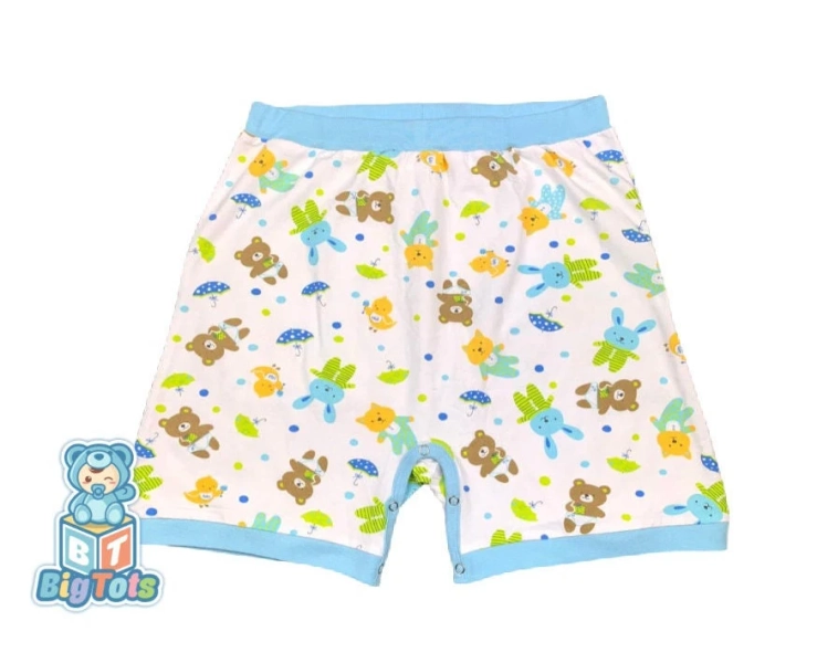 ABDL small to 2X Snap Shorts baby Animals pocket adult baby