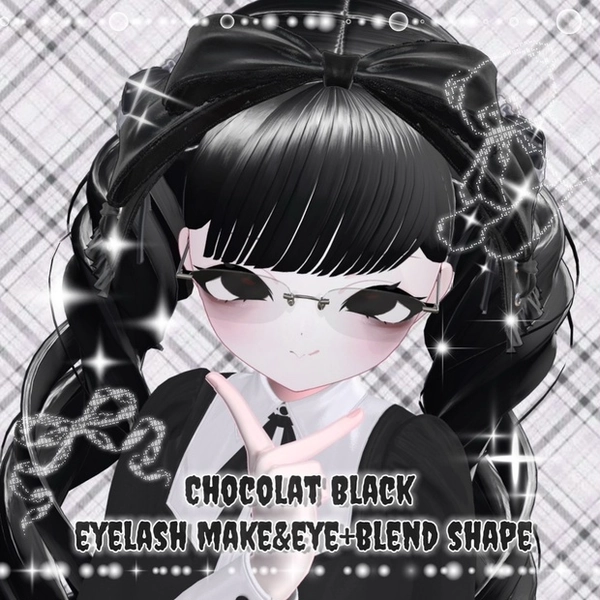 【Chocolat】Black eyelash make&eye+blend shape