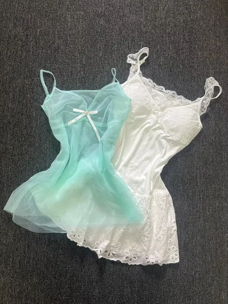 Summer New French Sweet Sling Dress Suit Women Fit Chic Blouses + White Lace Dresses New Elegant Fashion Slim 2 Piece Set 2025 - AliExpress 200000345