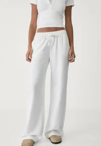 DRAWSTRING - Stoffhose - white
