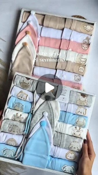 Productos para bebes 🐘 en Instagram: "El semanario perfecto que te recomendamos comprar para los primeros meses de vida de tu bebé! 
Son conjuntos completos, que no nos vamos a complicar al combinar, tela súper suave que te funciona en clima cálido o frío! Para usar de 0/4 meses 
Incluyen 7 sacos, 7 pantalones, 7 esqueletos y 4 gorritos"