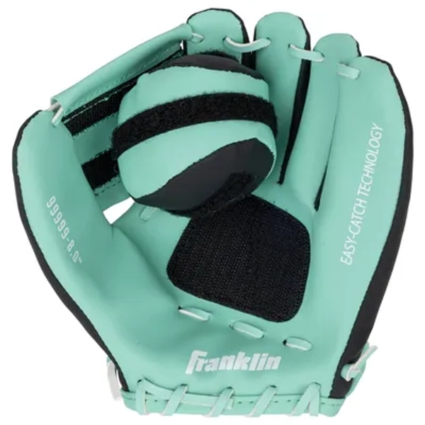 Franklin Sports Stik Tek Baseball Glove - Mint Green/Black