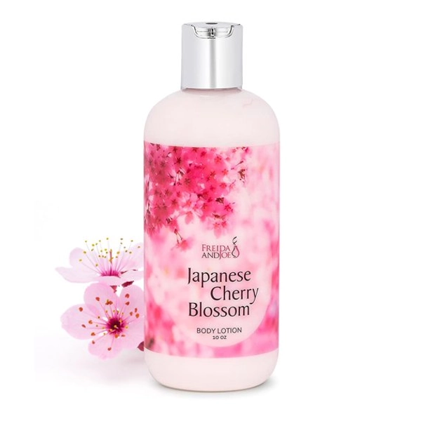 Firming Body Lotion For Women, Women's Luxury Scented Gifts and Presents, Japanese Cherry Blossom Body Lotion 10 oz Holiday Gift for Her Ideal Stocking Stuffer