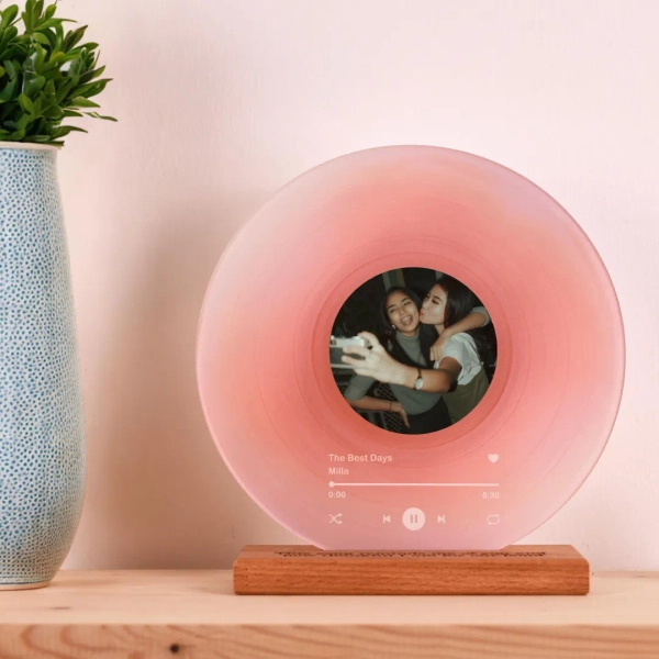 Personalized Vinyl Record With Photo - Acrylic Song Plaque - Anniversary Gift for Friends - Birthday Gift for Her Him - Valentines Day Gifts - Etsy