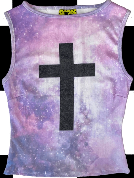 SWEET LORD O'MIGHTY! GALAXY CROSS POINTELLE TANK