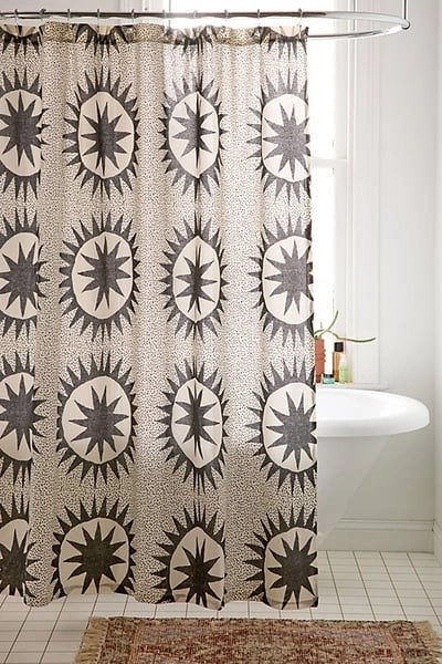 Jungalow By Justina Blakeney Jungalow Soleil Shower Curtain in Cream at Urban Outfitters