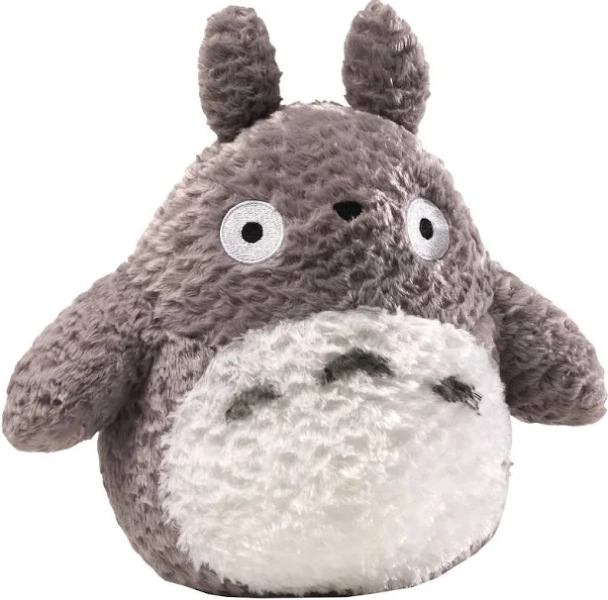 Bandai My Neighbor Totoro Fluffy Big Totoro Grey 8 Inch Plush Figure