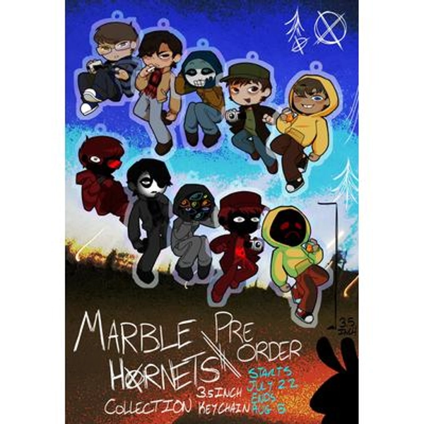 Miss Spiders MARBLE HORNETS 3.5in keychain collection PREORDER