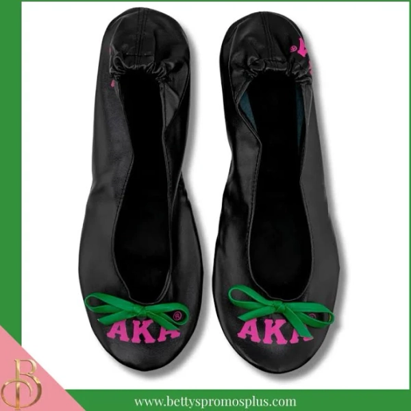 Alpha Kappa Alpha Ballet Flats with Carrying Case