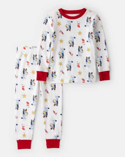 Carter's Toddler Boys Bluey Snug Fit Long-Sleeve Cotton Pajamas