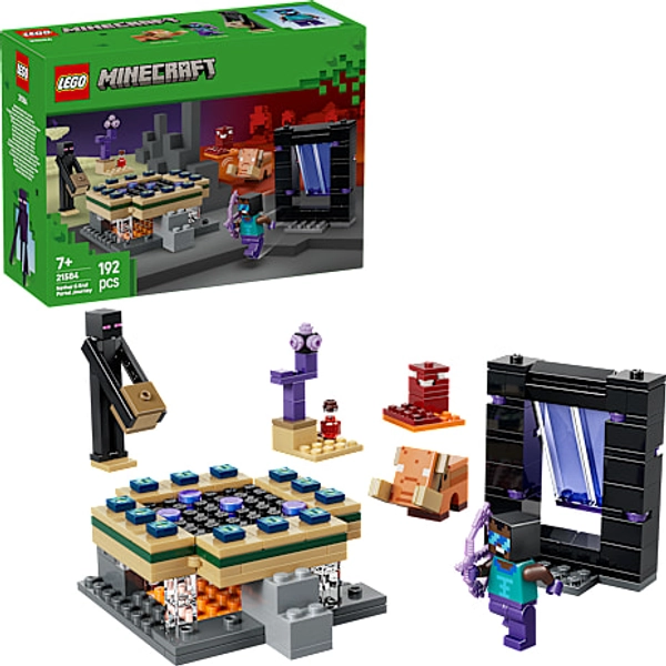 LEGO Minecraft Nether- og End-portalrejse 21584