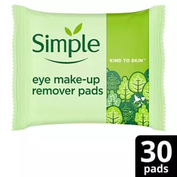 Simple Eye Make-Up Remover Pads, 30 pc