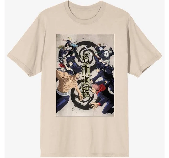 Jujutsu Kaisen Poster Art Crew Neck T-Shirt