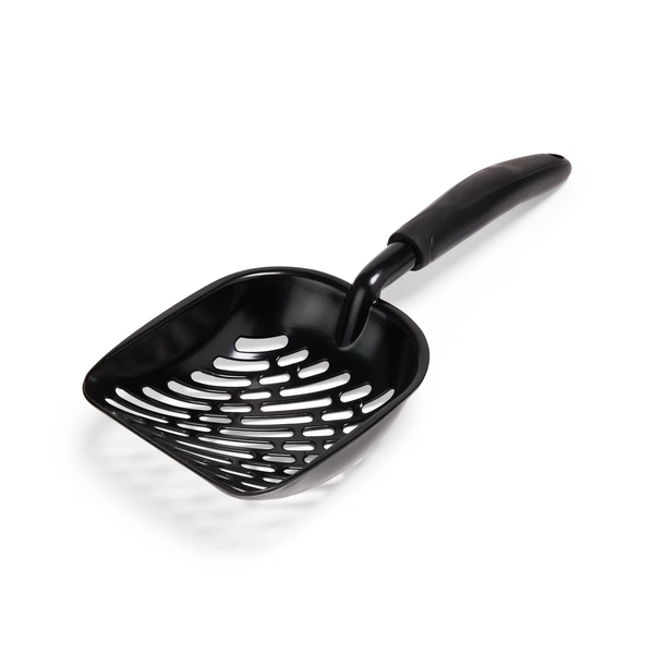 So Phresh Comfort Grip Metal Litter Scoop, Black