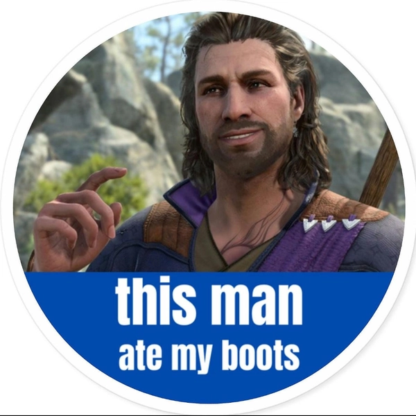 Gale Sticker - This Man Ate my Boots - 2x2
