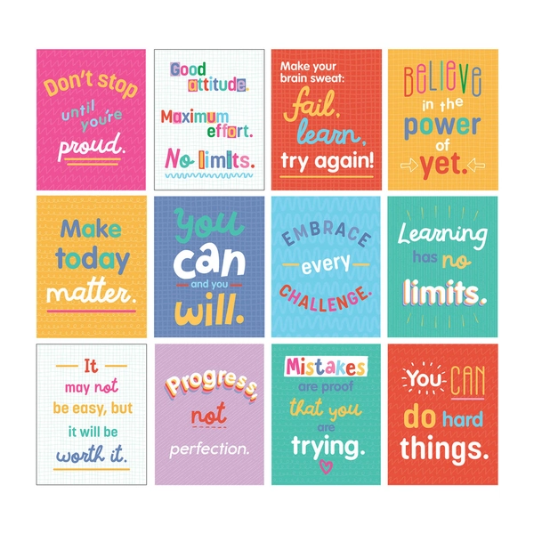 Mini Posters: Growth Mindset Quotes Poster Set