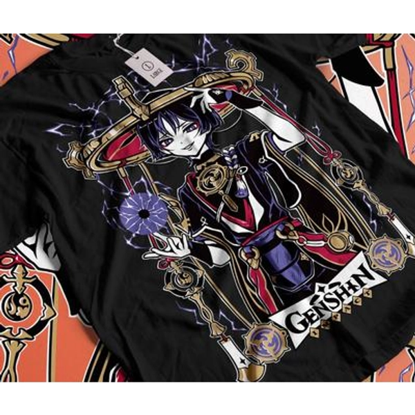 Genshin Impact Unisex T-Shirt - Scaramouche / Wanderer / Kunikuzushi, Japanese Anime Genshin Impact, Gaming T-Shirt, Anime Waifu Shirt