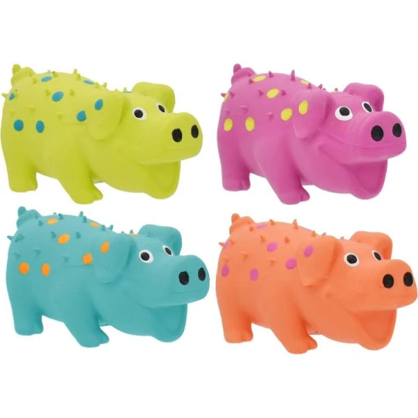 Multipet Globlets Latex Pig Dog Toy