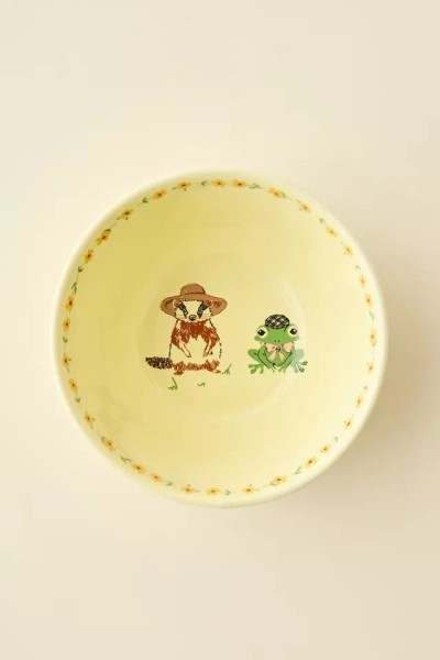 Graphic Printed Ceramic Cereal Bowl