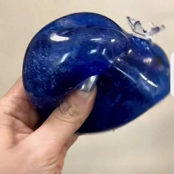 1pc-Squishy-Soft Blueberry Stress Relief Squeeze Toy, With Ultra-Thin Skin And Smooth, Malleable Texture. Filled, Slow Rebound Venting Toy, Stress Relief Toy, Squeeze Toy-Sleep Aid Toy ASMR Sensory Anti-Stress Toy, Suitable For Adults, Girls, Teenagers, Birthday Gift, Holiday Gift, Excellent Choice, Emotional Healing Toy - Size Giant Blueberry