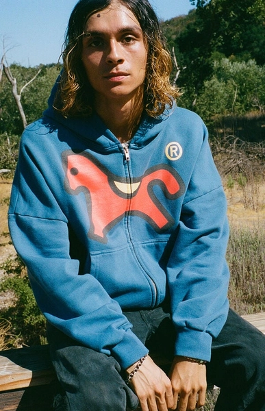 Horse Logo Full Zip Hoodie