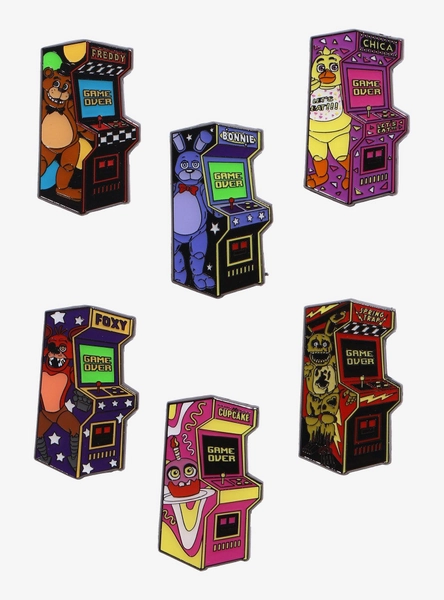 Loungefly Five Nights At Freddy's Arcade Blind Box Enamel Pin Hot Topic Exclusive