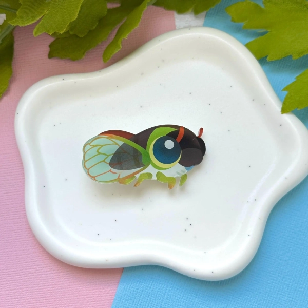 Cicada Acrylic Hair Clip