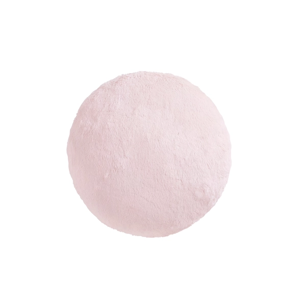 Mainstays Faux Fur Round Decorative Pillow, 16 in, Pink Blush - Walmart.com