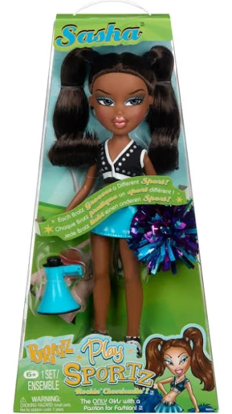 Bratz Play Sportz Sasha Cheerleader Fashion Doll