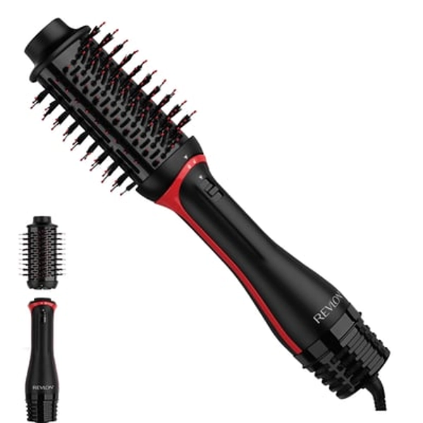 Revlon One-Step Volumizer PLUS Hair Dryer and Hot Air Brush, Black
