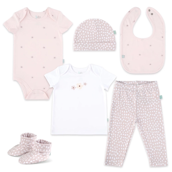 Bilbi 6 Piece Set Daisy Pink