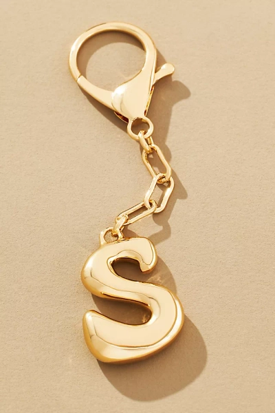 ANTHROPOLOGIE | bubble letter monogram bag charm