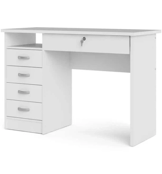 Tvilum Walden Desk with 5 Drawers