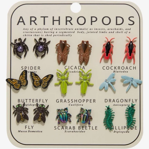 Arthropods Bug Stud Earring Set