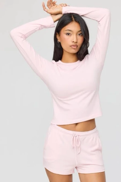 Urban Planet Women's Long Sleeve Top & Short Pajama Set