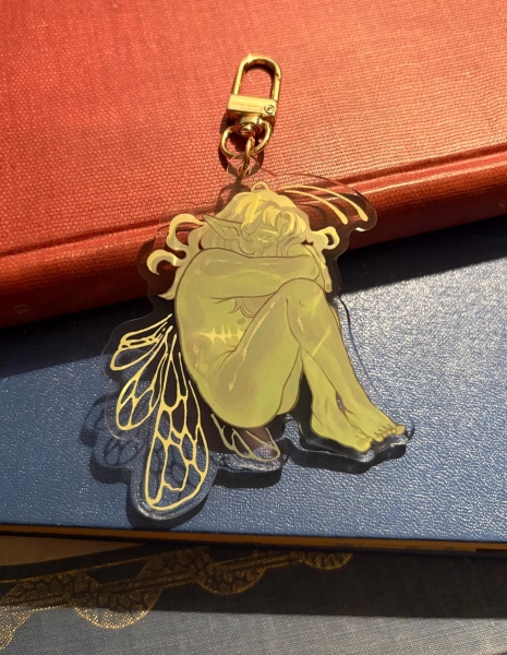 phosphorescent fairy (acrylic charm)