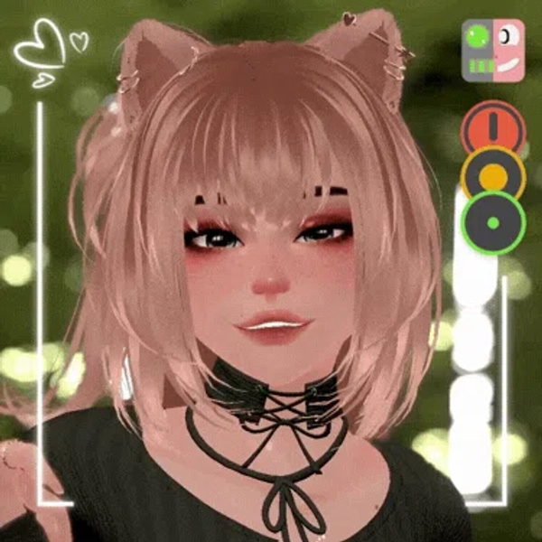 Nathy | Face Tracking & GoGo Loco & SPS | Optimized Goth Cat VRChat Avatar by martinoz on Jinxxy